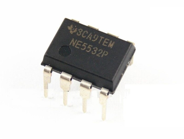 NE5532P, 10 MHz Op Amp, DIP-8 - Pack of 50