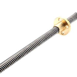 T8 Lead Screw - 500mm, 8mm, With Copper Nut