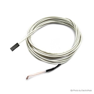 NTC 3950 Thermistor for 3D Printers - 100K Ohm 1 Meter Cable - With Socket