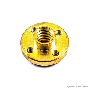T8 Flange Lead Screw Nut For 3D Printer (Pitch 2mm Lead 2mm)