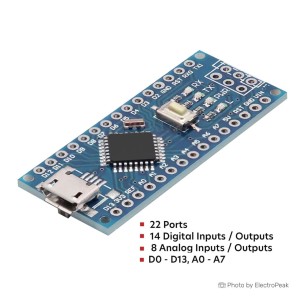 Nano CH340G Development Board - Micro USB (Arduino Compatible)