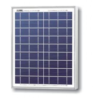 6V 6W Solar Panel with Wiring and Bracket