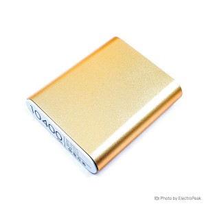 5V 2A Portable USB Mobile Power Bank Box for 4x18650 Li-ion Battery - Gold