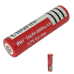 UItraFire 18650 Lithium Battery 6800mAh - Pack of 2