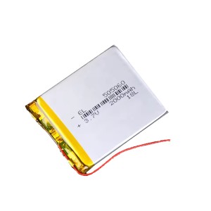 3.7V 2000mAh Lithium Polymer Li-Po Battery, 5x50x60mm