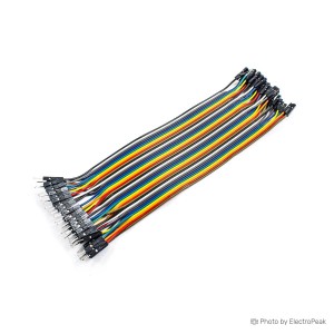 Male/Female Jumper Wires - 40 A— 20cm