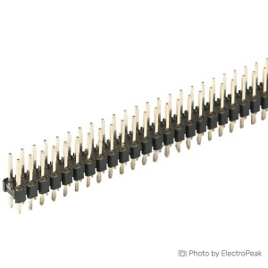 2x40 Pin Male Header - 2.54mm Pitch - Pack of 20