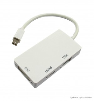 Mini DP Male To HDMI/ DVI/ VGA Female Adapter Converter