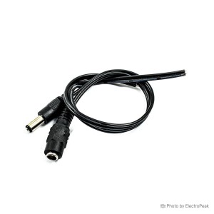 DC Adapter Cable - Male And Female (1 Pair) - Pack of 5