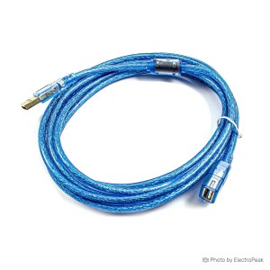 USB 2.0 Extension Cable - Male to Female - 3m Blue
