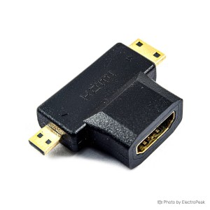 HDMI to Mini HDMI/Micro HDMI Adapter Converter