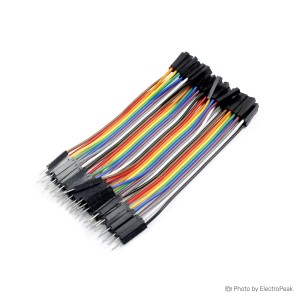 Male/Female Jumper Wires - 40 A— 10cm