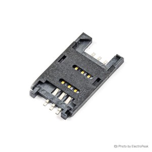 6-Pin Plastic Sim Card Connector - Pack of 5