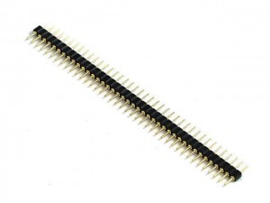 1x40 Machine Round Pin Male Headers - 2.54mm Pitch
