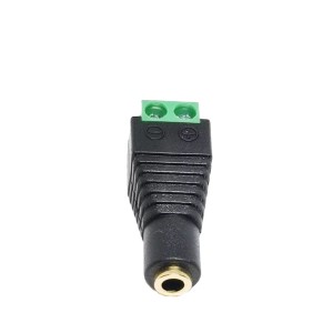 Male/Female AUX to Green Screw Terminal - Pack of 2