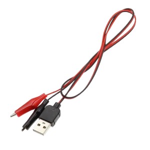 USB to Small Alligator Clip