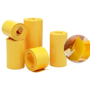 PVC Heat Shrink Tube Yellow - Pack of 2