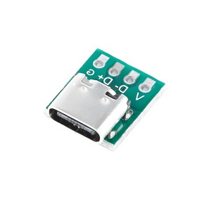 Type-C USB2 Female to DIP 4-Pin Adapter Breakout Board - Pack of 20