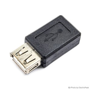 USB A Female to Micro USB Female Adapter