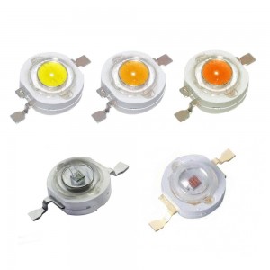 High Power LED - Yellow, 1W - Pack of 5