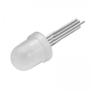 Common Cathode LED - RGB 10mm, 4-pin - Pack of 10