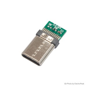 USB3.1 Type-C Male Plug with PCB Breakout Board - Pack of 5