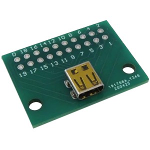 Micro HDMI to DIP Adapter Breakout Board