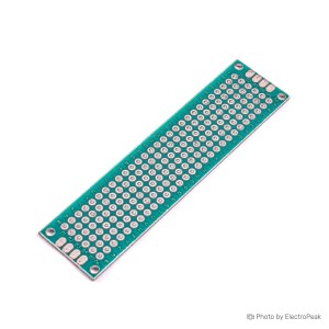Universal PCB Prototype Board - Double Sided, 2x8cm - Pack of 2
