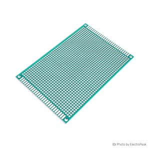 Universal PCB Prototype Board - Double Sided, 8x12cm - Pack of 2