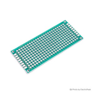 Universal PCB Prototype Board - Double Sided, 3x7cm - Pack of 2