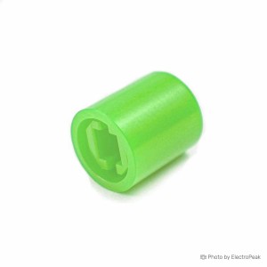 Cap for 6mm Tactile Push Button Switch - 6x6mm (Green) - Pack of 20