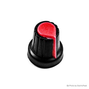 Plastic Potentiometer Knob Cap - 15mmx17mm (Red) - Pack of 20
