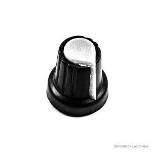 Plastic Potentiometer Knob Cap - 15mmx17mm (White) - Pack of 20