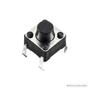 Micro Momentary Tactile Push Button - 6x6x6mm - Pack of 25