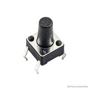 Micro Momentary Tactile Push Button - 6x6x10mm - Pack of 20