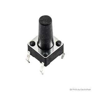 Micro Momentary Tactile Push Button - 6x6x19mm - Pack of 25