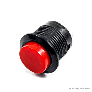 R13-507 12mm Momentary Push Button Switch - Red - Pack of 5