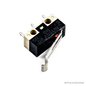 125V 2A Level Actuator Micro Switch with Curved Handle - Pack of 20