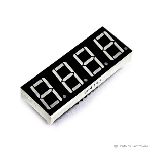 7-Segment Display - 4-Digit, 0.56inch, Common Anode (Red)