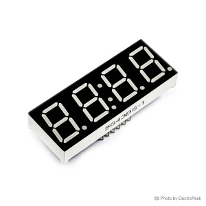 7-Segment Display - 4-Digit, 0.56inch, Common Anode (Red)