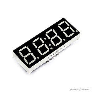 7-Segment Display - 4-Digit w/ Clock, 0.56inch, Common Anode (Red)