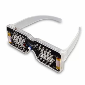 DIY Kit LED Light Up Glasses with Sound Controlled