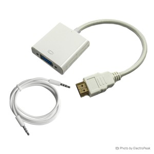 HDMI to VGA Adapter Cable with Audio