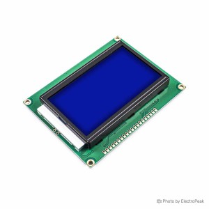 3.2inch 128x64 Graphical LCD Display - Blue Backlight