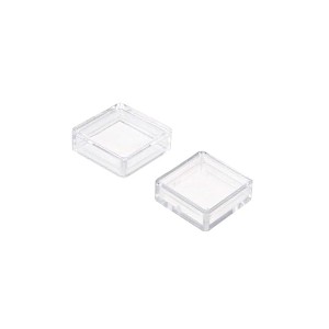 Square Transparent Cover For B3F-4055 Tactile Push Button Switch - Pack of 100