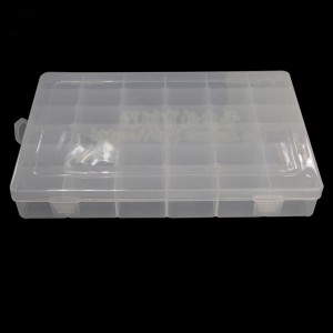 Plastic Storage Box - 36 Grids Electronics Parts Organizer - 270x170x45mm
