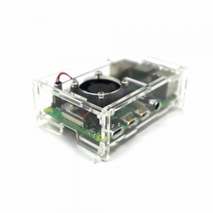 Raspberry Pi 4 Acrylic Case - Fan Supported