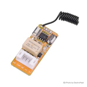 Mini 433MHz Remote Relay -12V