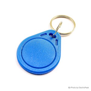 13.56MHz RFID IC Key Tag - Blue - Pack of 5