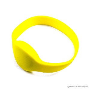 13.56Mhz RFID NFC Silicone Wristband (Bracelet) - Yellow